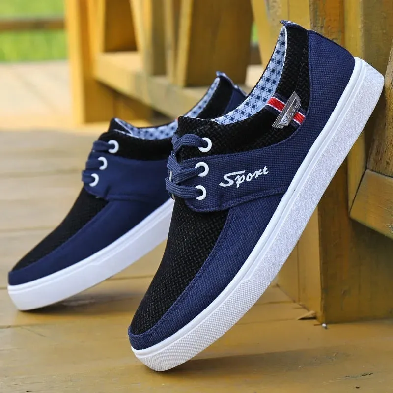 Men's Espadrilles Canvas Shoes Basic Flats Comfort Loafers Casual Sneakers Black