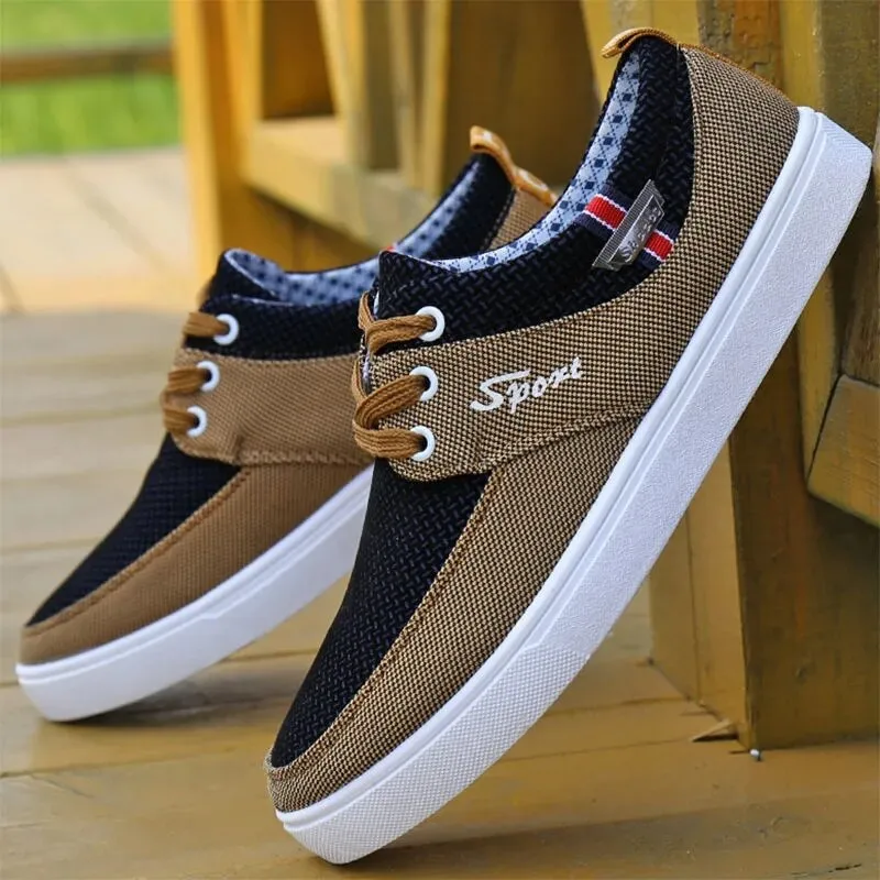 Men's Espadrilles Canvas Shoes Basic Flats Comfort Loafers Casual Sneakers Black