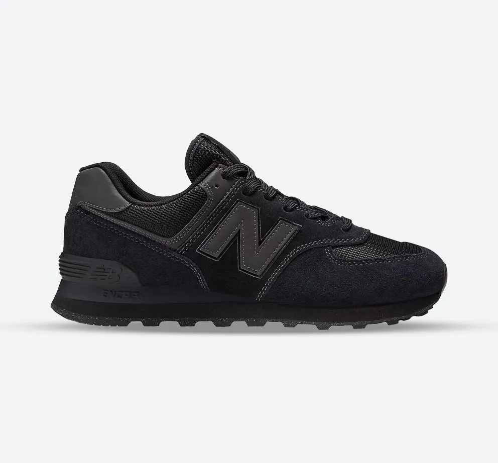 Men's Wide Fit New Balance  ML574EVE Running Trainers - Exclusive - Black ENCAP