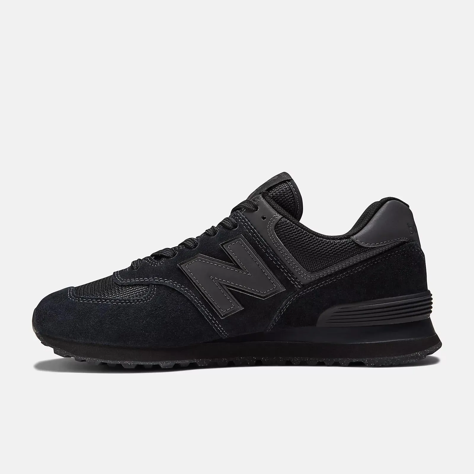 Men's Wide Fit New Balance  ML574EVE Running Trainers - Exclusive - Black ENCAP