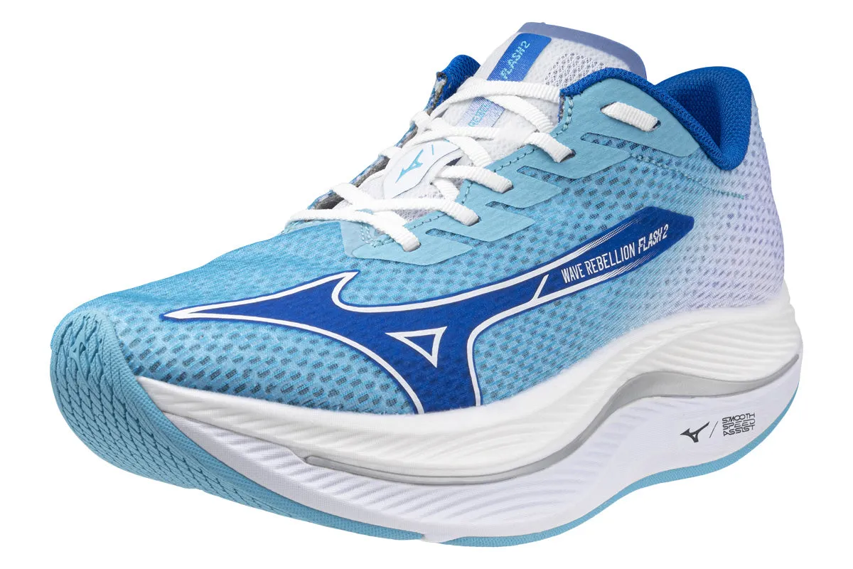 Mizuno Wave Rebellion Flash 2 D River Blue/Mugen Blue/White Mens