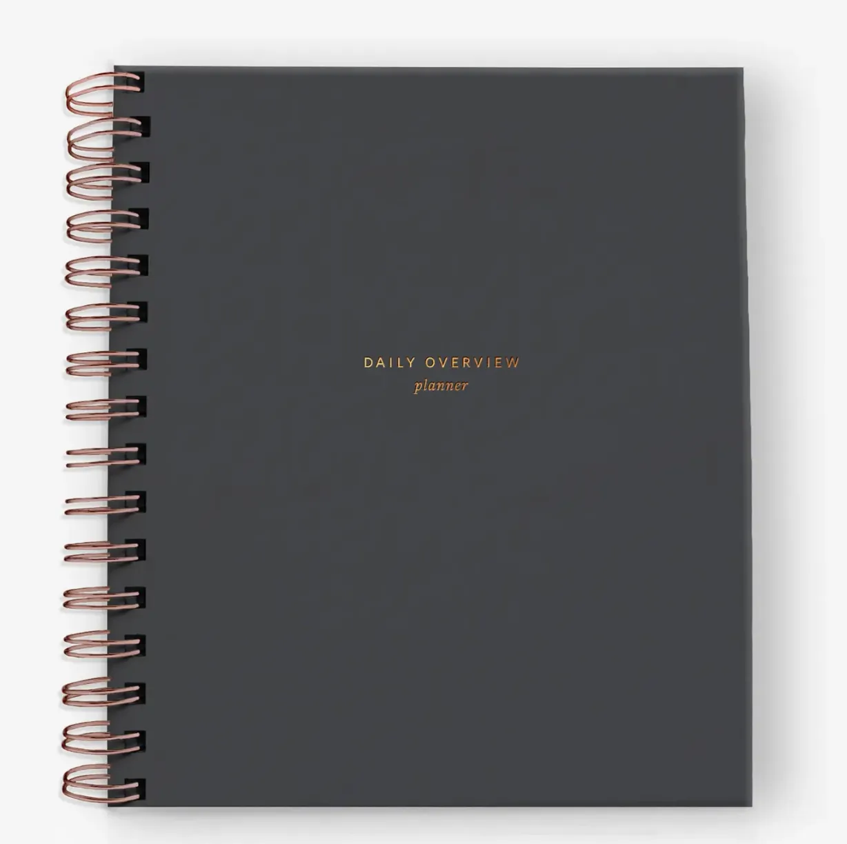 Notebook -Daily Overview Planner Charcoal