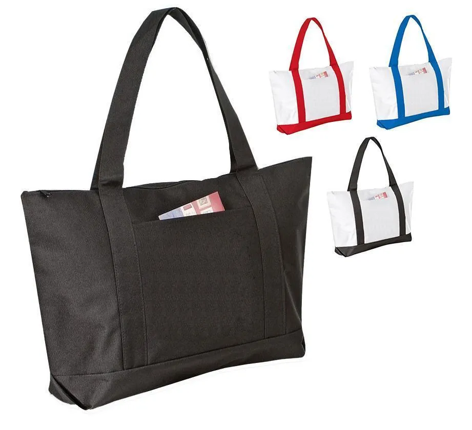 Polyester Beach Tote Bags with Zipper