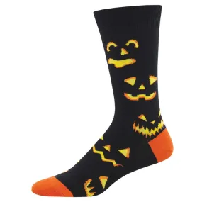 Pumpkin Carving Men's Crew Sock