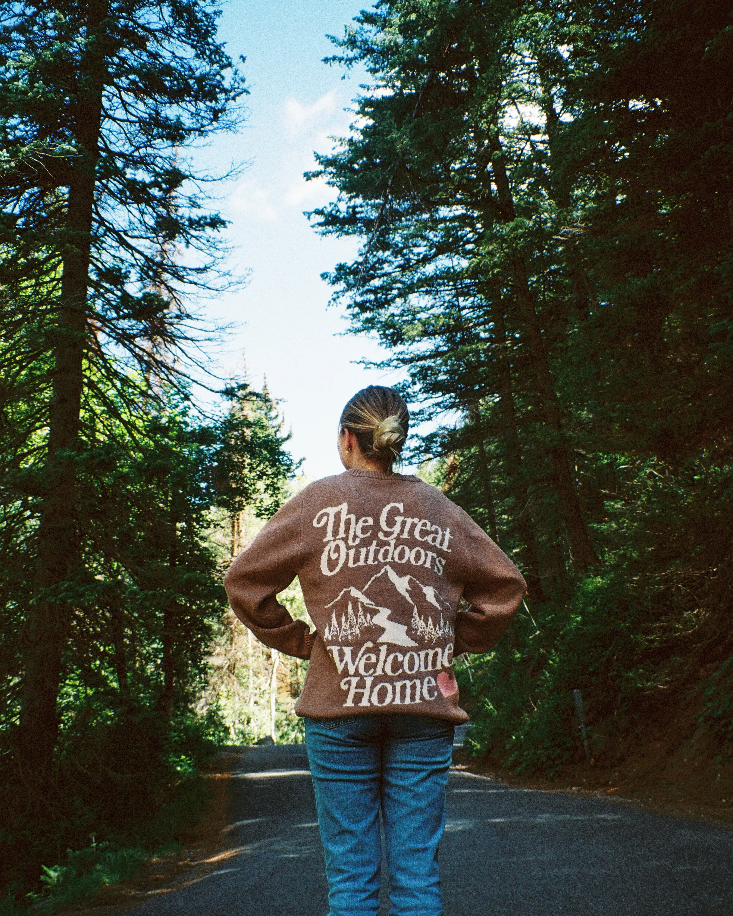 "The Great Outdoors" Knit Sweater in Brown