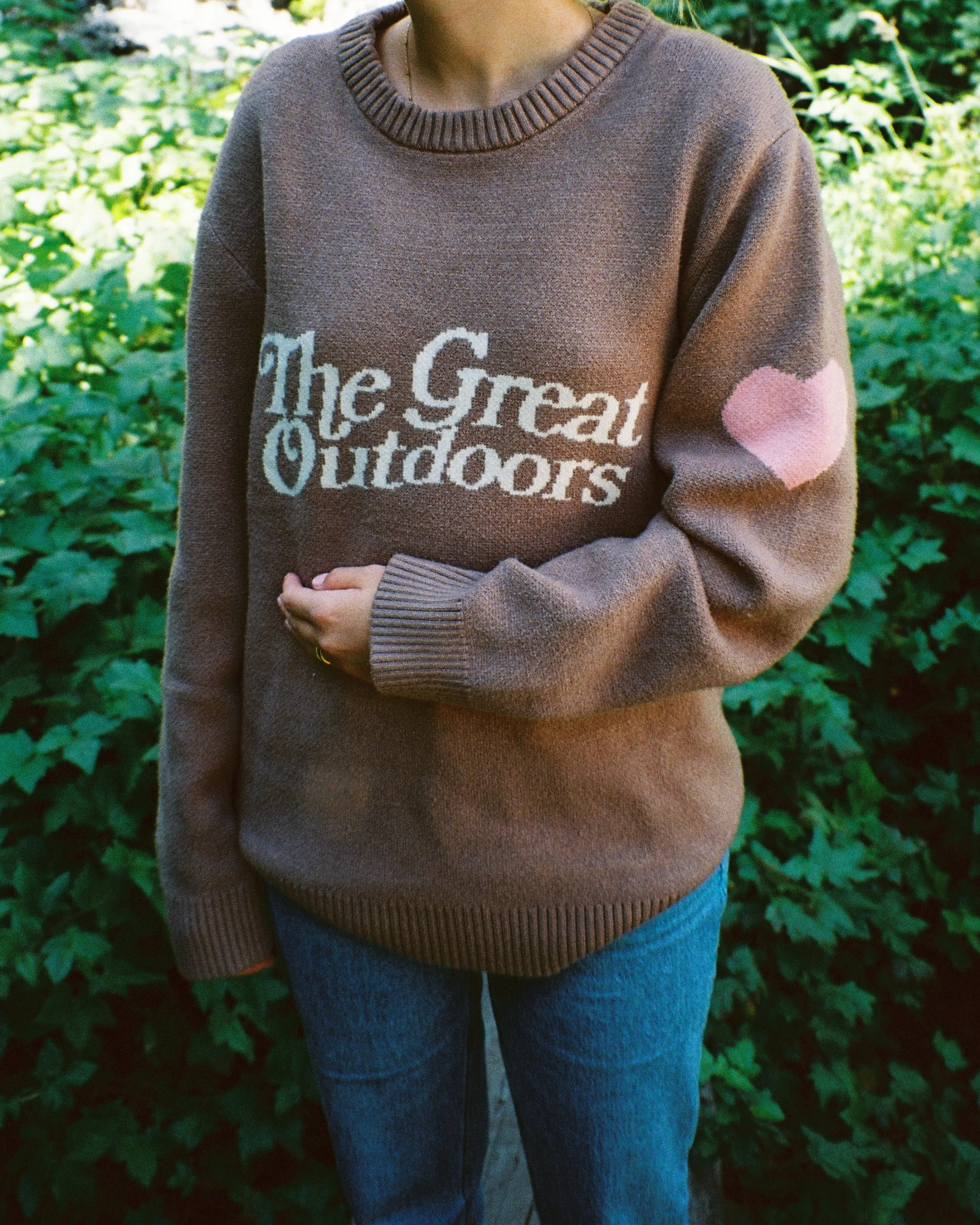 "The Great Outdoors" Knit Sweater in Brown