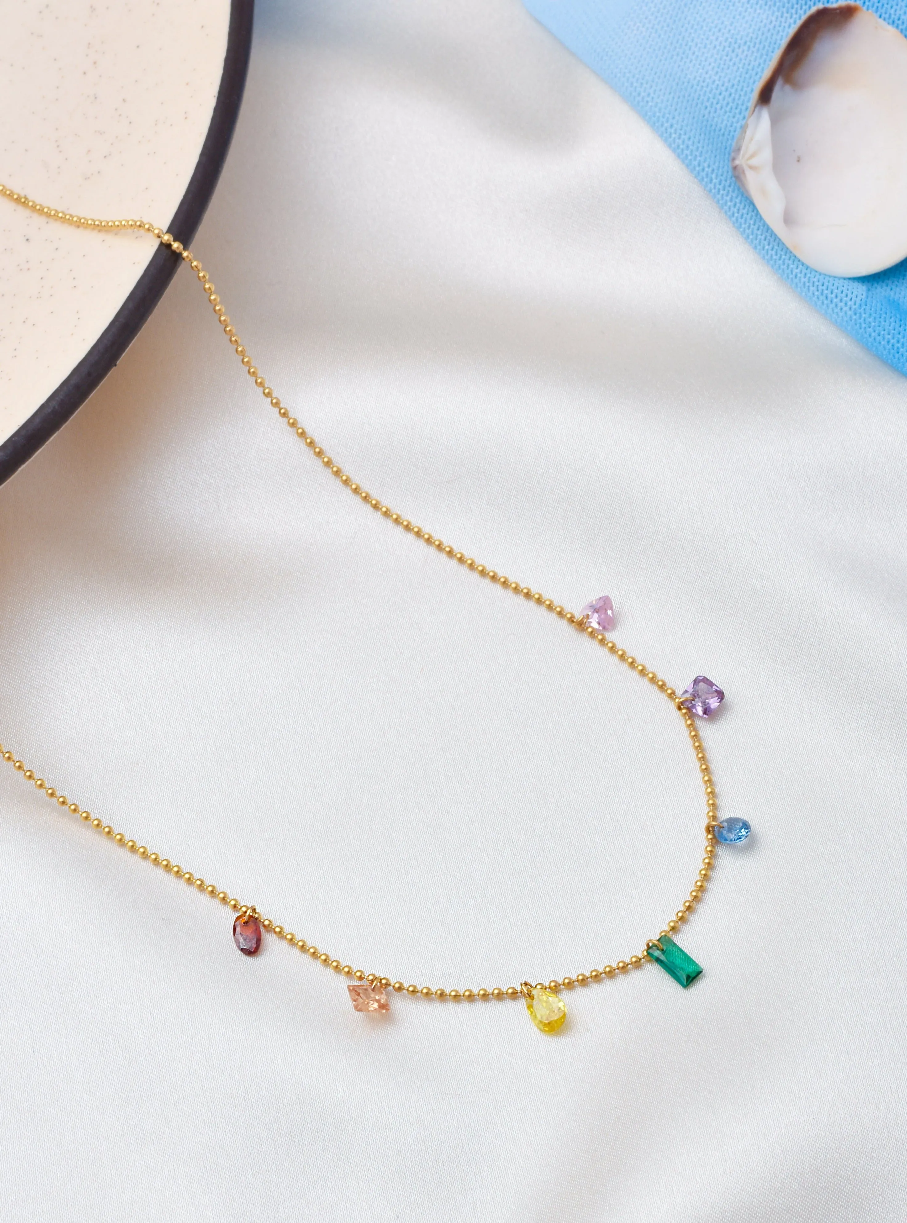 Rainbow Dainty Necklace