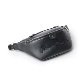 SIGNATURE LOGO FANNY PACK BLACK