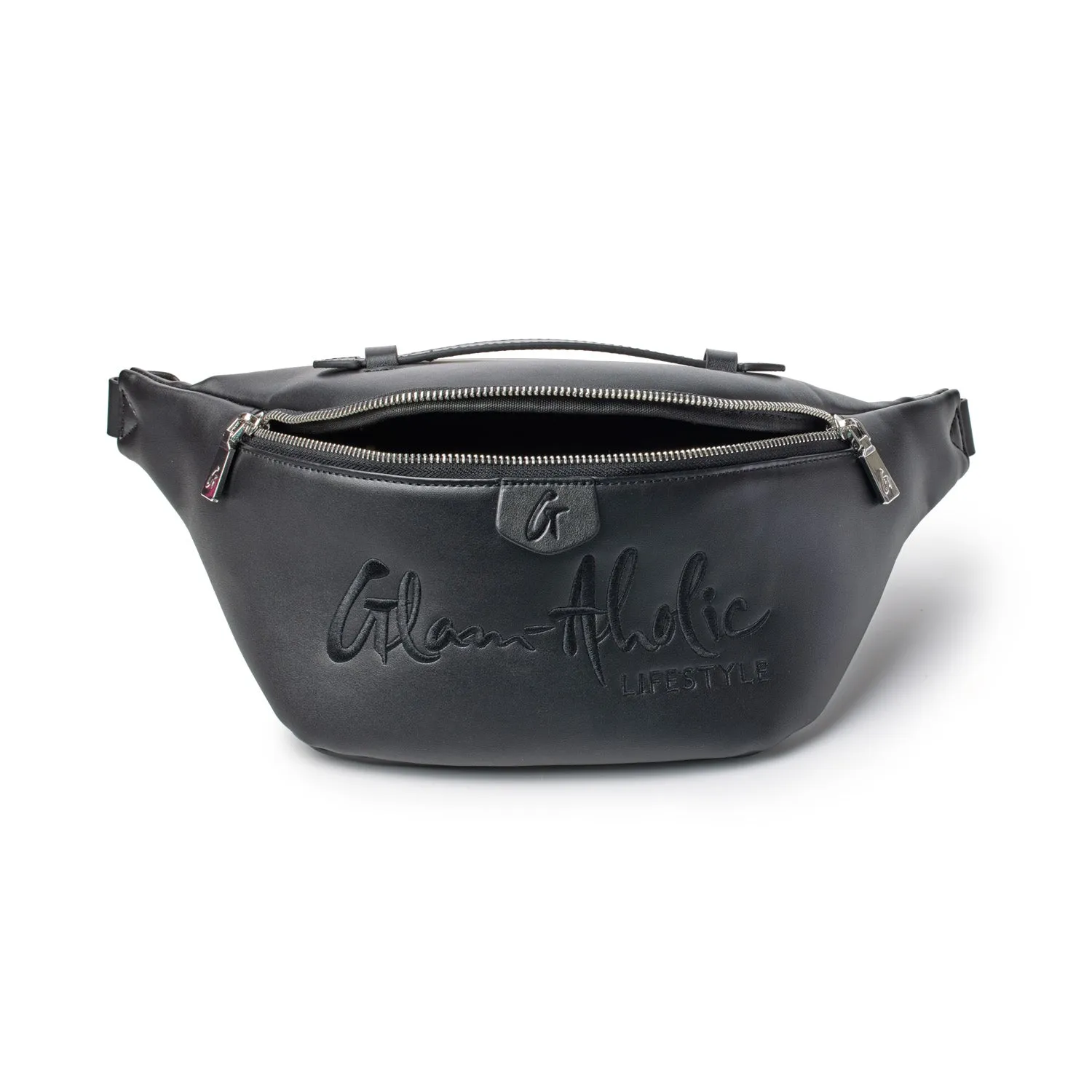 SIGNATURE LOGO FANNY PACK BLACK