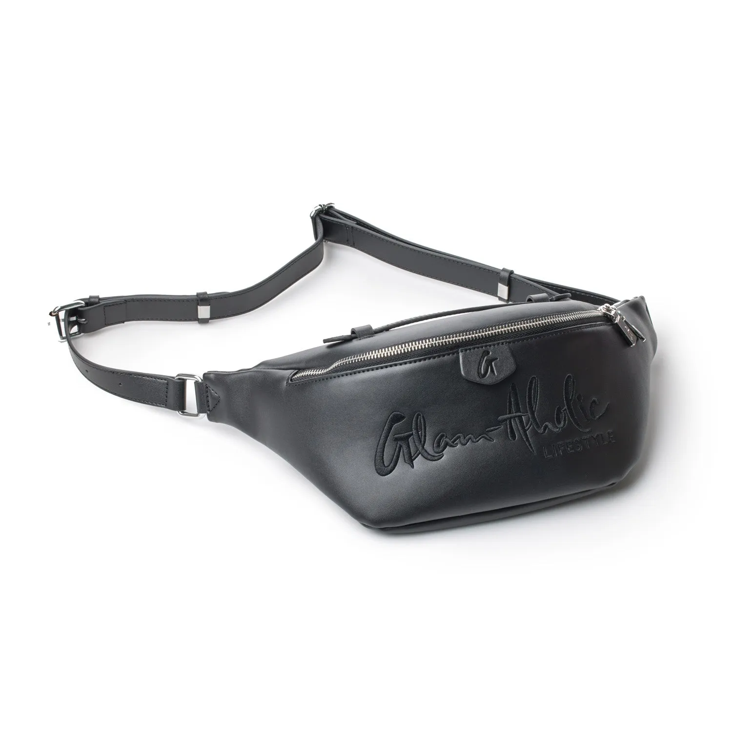 SIGNATURE LOGO FANNY PACK BLACK