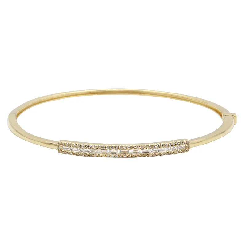 SOHO BAGUETTE DIAMOND BANGLE