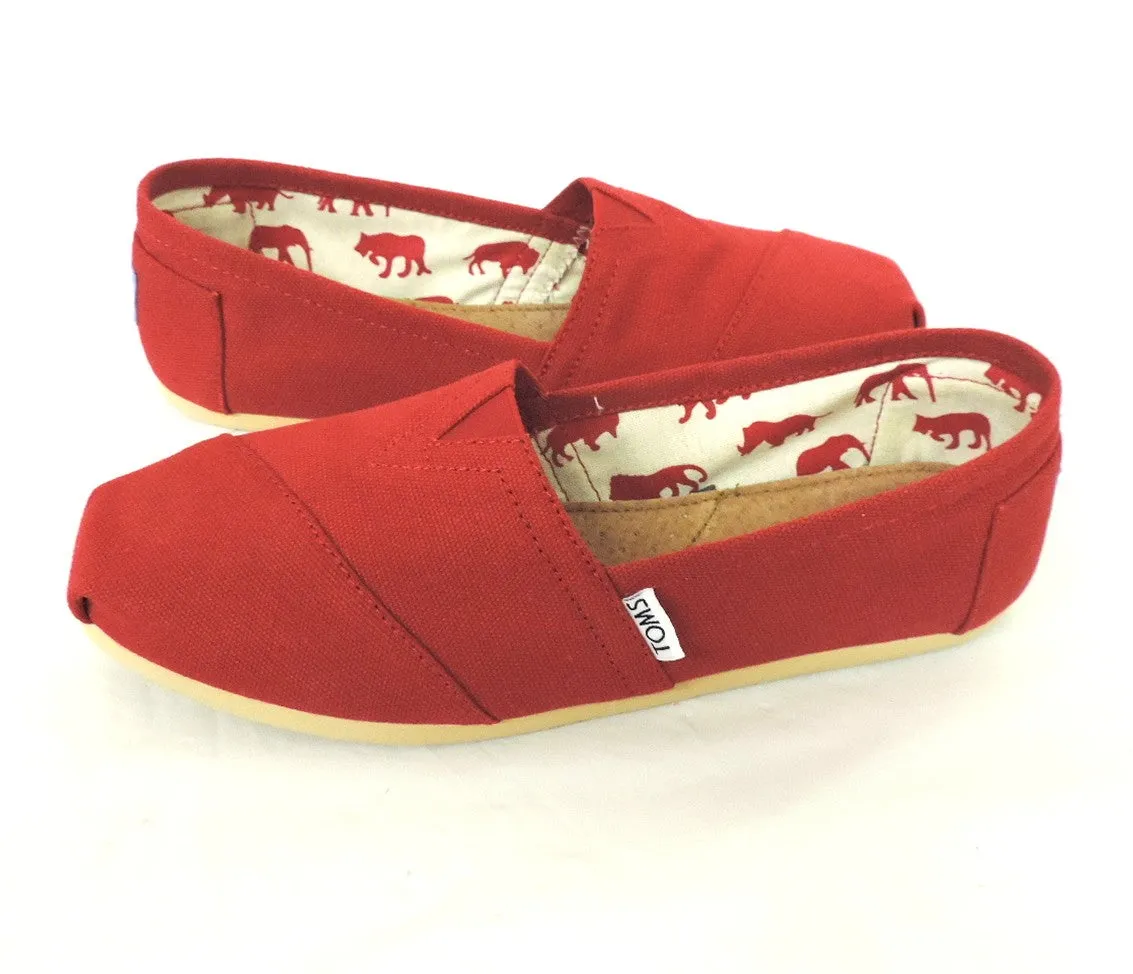 Toms women's- Red Canvas Classics