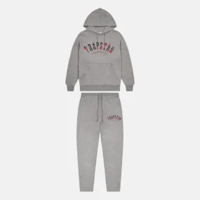 Trapstar Arched Irongate Tracksuit - Grey/Red Camo