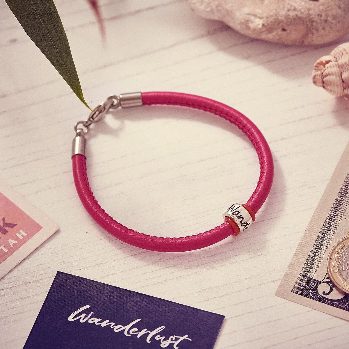 Wanderlust Silver & Italian Leather Bracelet