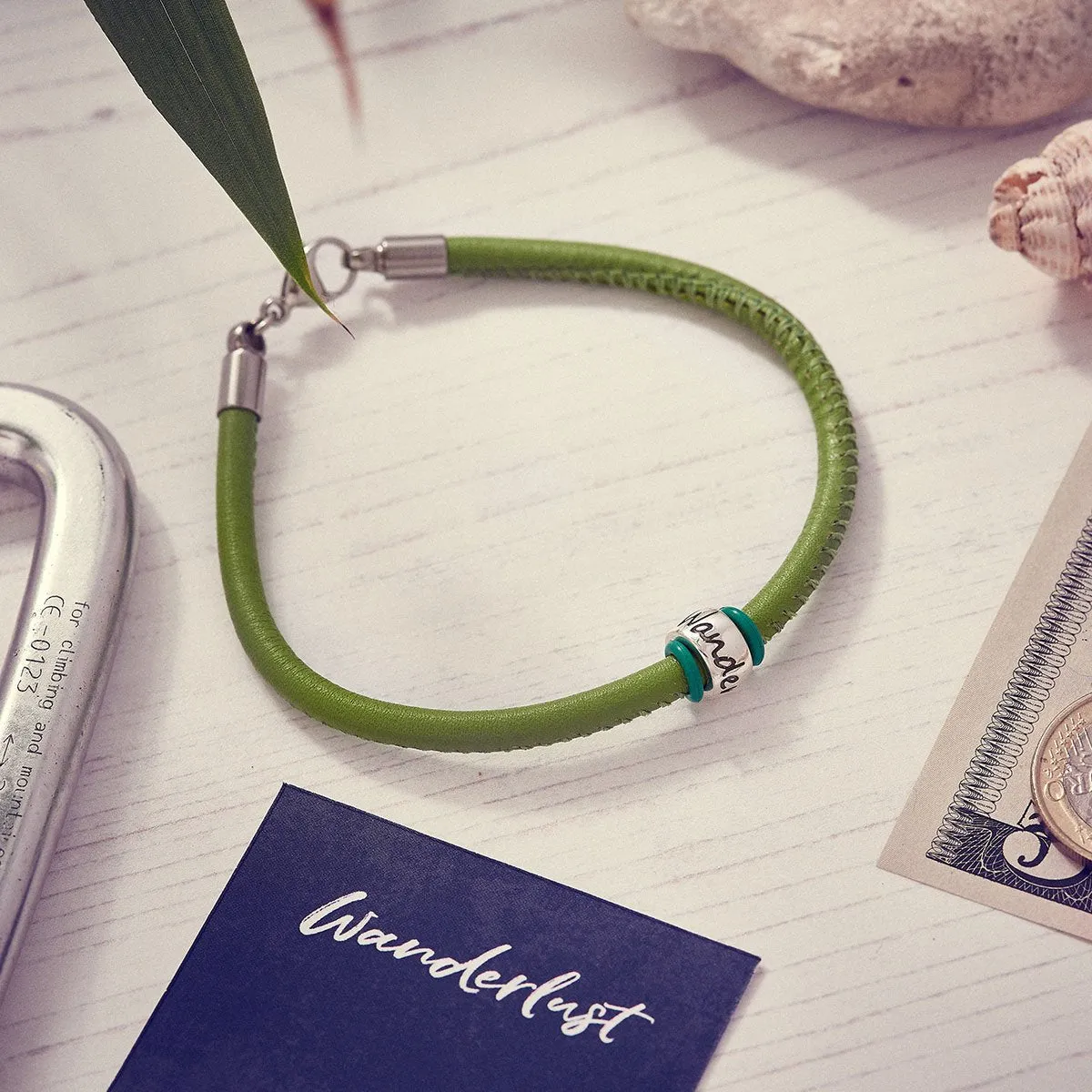 Wanderlust Silver & Italian Leather Bracelet